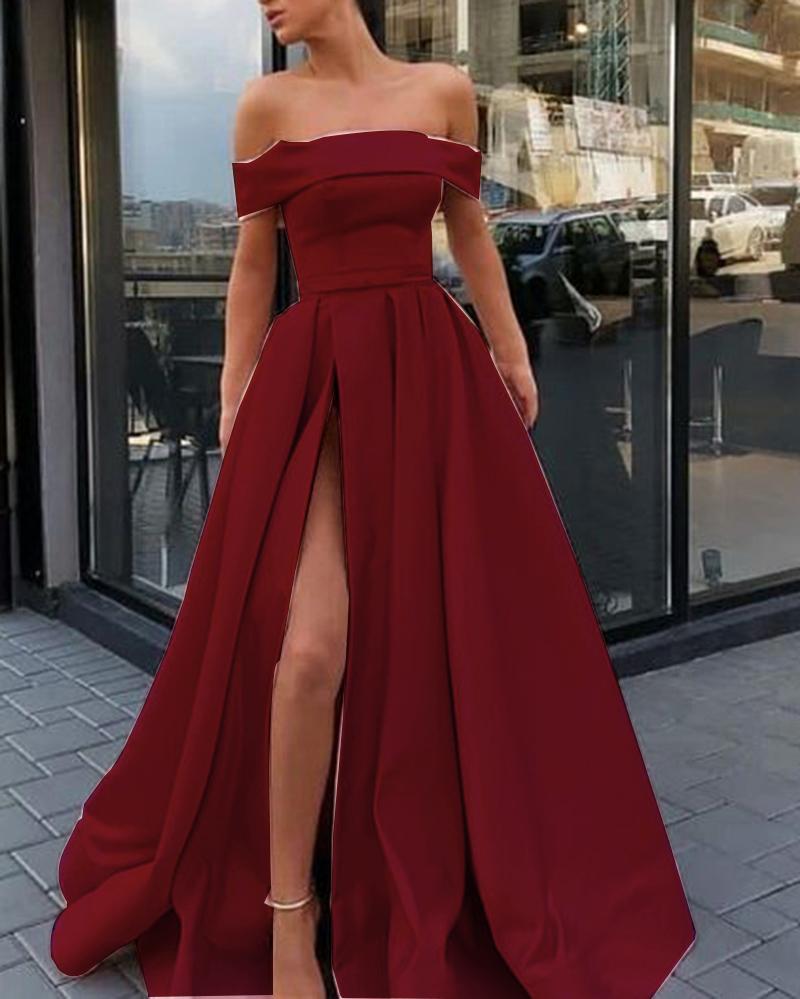 fancy red dress